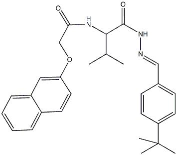 N-(1-{[2-(4-tert-butylbenzylidene)hydrazino]carbonyl}-2-methylpropyl)-2-(2-naphthyloxy)acetamide