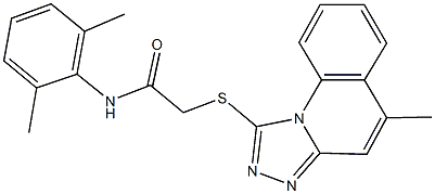 N-(2,6-dimethylphenyl)-2-[(5-methyl[1,2,4]triazolo[4,3-a]quinolin-1-yl)sulfanyl]acetamide Struktur
