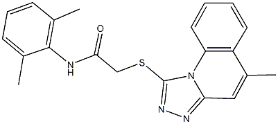 N-(2,6-dimethylphenyl)-2-[(5-methyl[1,2,4]triazolo[4,3-a]quinolin-1-yl)sulfanyl]acetamide Structure