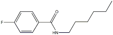 4-fluoro-N-hexylbenzamide 结构式