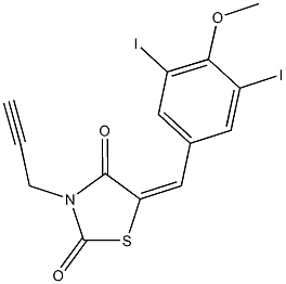 5-(3,5-diiodo-4-methoxybenzylidene)-3-(2-propynyl)-1,3-thiazolidine-2,4-dione