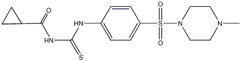 N-(cyclopropylcarbonyl)-N'-{4-[(4-methyl-1-piperazinyl)sulfonyl]phenyl}thiourea