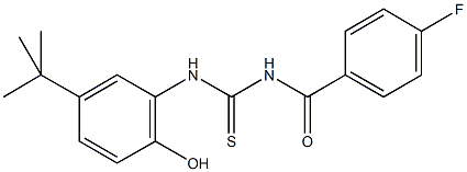 N-(5-tert-butyl-2-hydroxyphenyl)-N'-(4-fluorobenzoyl)thiourea