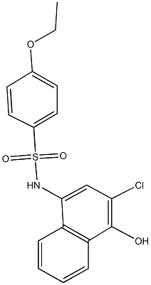 N-(3-chloro-4-hydroxy-1-naphthyl)-4-ethoxybenzenesulfonamide