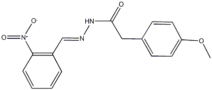 N'-{2-nitrobenzylidene}-2-(4-methoxyphenyl)acetohydrazide Structure