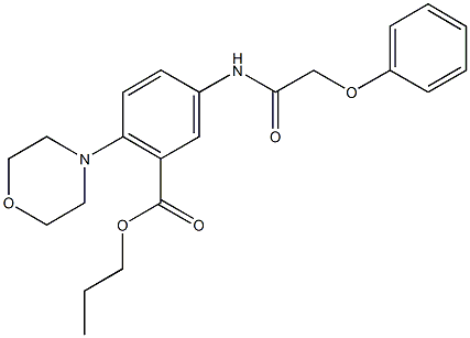 propyl 2-(4-morpholinyl)-5-[(phenoxyacetyl)amino]benzoate