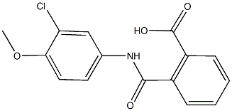 2-[(3-chloro-4-methoxyanilino)carbonyl]benzoic acid,,结构式