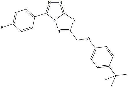 4-tert-butylphenyl [3-(4-fluorophenyl)[1,2,4]triazolo[3,4-b][1,3,4]thiadiazol-6-yl]methyl ether|