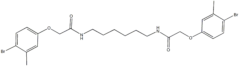2-(4-bromo-3-methylphenoxy)-N-(6-{[(4-bromo-3-methylphenoxy)acetyl]amino}hexyl)acetamide