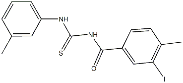 N-(3-iodo-4-methylbenzoyl)-N'-(3-methylphenyl)thiourea Struktur