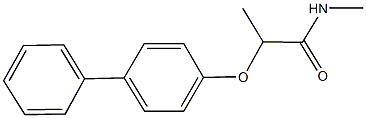 2-([1,1'-biphenyl]-4-yloxy)-N-methylpropanamide,,结构式