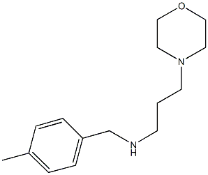 N-(4-methylbenzyl)-N-[3-(4-morpholinyl)propyl]amine 化学構造式