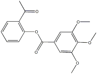 2-acetylphenyl 3,4,5-trimethoxybenzoate,,结构式