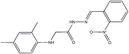 2-(2,4-dimethylanilino)-N'-{2-nitrobenzylidene}acetohydrazide