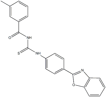 N-[4-(1,3-benzoxazol-2-yl)phenyl]-N'-(3-methylbenzoyl)thiourea