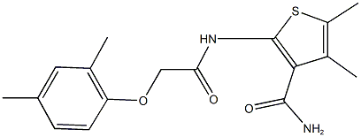 2-{[(2,4-dimethylphenoxy)acetyl]amino}-4,5-dimethyl-3-thiophenecarboxamide