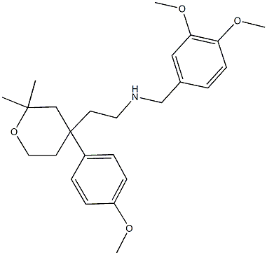  N-(3,4-dimethoxybenzyl)-2-[4-(4-methoxyphenyl)-2,2-dimethyltetrahydro-2H-pyran-4-yl]ethanamine