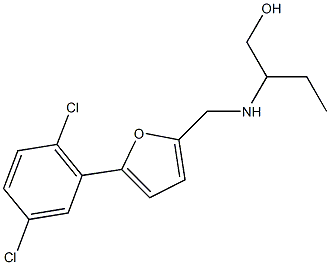 2-({[5-(2,5-dichlorophenyl)-2-furyl]methyl}amino)-1-butanol Structure