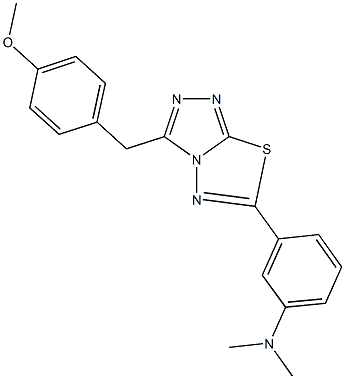 N-{3-[3-(4-methoxybenzyl)[1,2,4]triazolo[3,4-b][1,3,4]thiadiazol-6-yl]phenyl}-N,N-dimethylamine