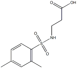 N-[(2,4-dimethylphenyl)sulfonyl]-beta-alanine Structure