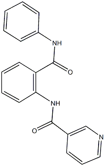 N-[2-(anilinocarbonyl)phenyl]nicotinamide,,结构式