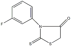 3-(3-fluorophenyl)-2-thioxo-1,3-thiazolidin-4-one Structure