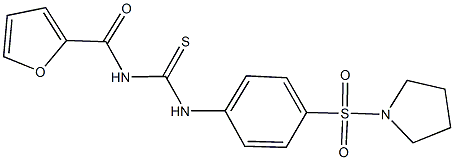  N-(2-furoyl)-N'-[4-(1-pyrrolidinylsulfonyl)phenyl]thiourea