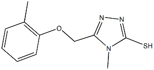 4-methyl-5-[(2-methylphenoxy)methyl]-4H-1,2,4-triazol-3-yl hydrosulfide|