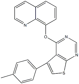 5-(4-methylphenyl)thieno[2,3-d]pyrimidin-4-yl 8-quinolinyl ether|