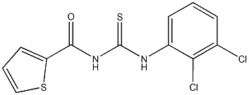 N-(2,3-dichlorophenyl)-N'-(2-thienylcarbonyl)thiourea 结构式