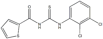 N-(2,3-dichlorophenyl)-N'-(2-thienylcarbonyl)thiourea Structure