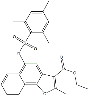 ethyl 5-[(mesitylsulfonyl)amino]-2-methylnaphtho[1,2-b]furan-3-carboxylate