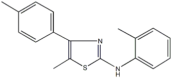 N-[5-methyl-4-(4-methylphenyl)-1,3-thiazol-2-yl]-N-(2-methylphenyl)amine Struktur