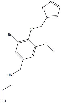 2-{[3-bromo-5-methoxy-4-(2-thienylmethoxy)benzyl]amino}ethanol