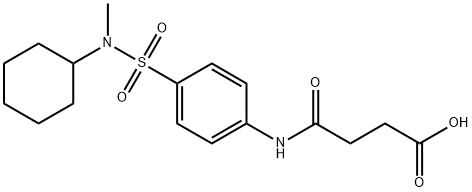 4-(4-{[cyclohexyl(methyl)amino]sulfonyl}anilino)-4-oxobutanoic acid Structure