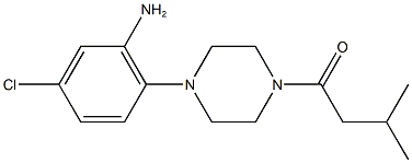  5-chloro-2-[4-(3-methylbutanoyl)-1-piperazinyl]phenylamine