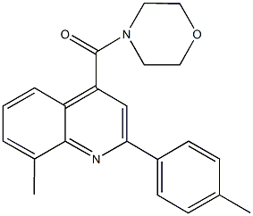 8-methyl-2-(4-methylphenyl)-4-(4-morpholinylcarbonyl)quinoline Structure