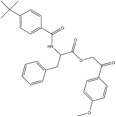  2-(4-methoxyphenyl)-2-oxoethyl 2-[(4-tert-butylbenzoyl)amino]-3-phenylpropanoate