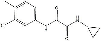 N~1~-(3-chloro-4-methylphenyl)-N~2~-cyclopropylethanediamide Structure