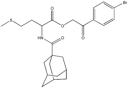 2-(4-bromophenyl)-2-oxoethyl 2-[(1-adamantylcarbonyl)amino]-4-(methylsulfanyl)butanoate