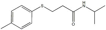 N-isopropyl-3-[(4-methylphenyl)sulfanyl]propanamide