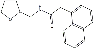 2-(1-naphthyl)-N-(tetrahydro-2-furanylmethyl)acetamide Structure