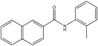 N-(2-methylphenyl)-2-naphthamide,,结构式