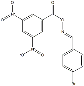 4-bromobenzaldehyde O-{3,5-bisnitrobenzoyl}oxime Structure