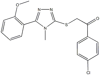 1-(4-chlorophenyl)-2-{[5-(2-methoxyphenyl)-4-methyl-4H-1,2,4-triazol-3-yl]sulfanyl}ethanone|