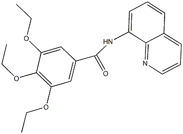 3,4,5-triethoxy-N-(8-quinolinyl)benzamide 结构式