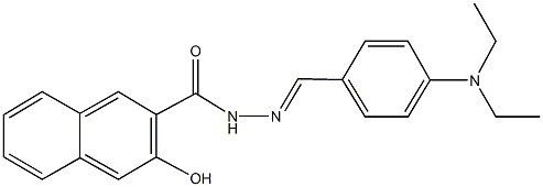 N'-[4-(diethylamino)benzylidene]-3-hydroxy-2-naphthohydrazide 结构式