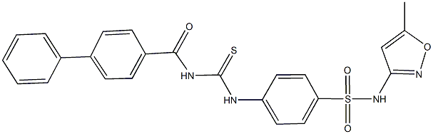 4-({[([1,1'-biphenyl]-4-ylcarbonyl)amino]carbothioyl}amino)-N-(5-methyl-3-isoxazolyl)benzenesulfonamide