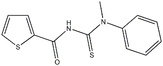 N-methyl-N-phenyl-N'-(2-thienylcarbonyl)thiourea Structure