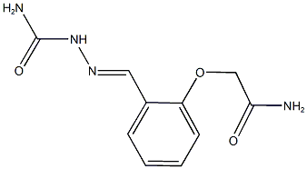 2-{2-[2-(aminocarbonyl)carbohydrazonoyl]phenoxy}acetamide,,结构式